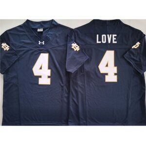 Mens Youths Optional For Jeremiyah Love Navy Stitched Jersey